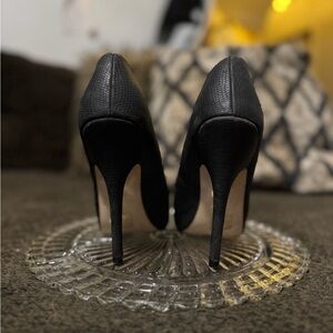 Mix No. 6 Black Textured Heels